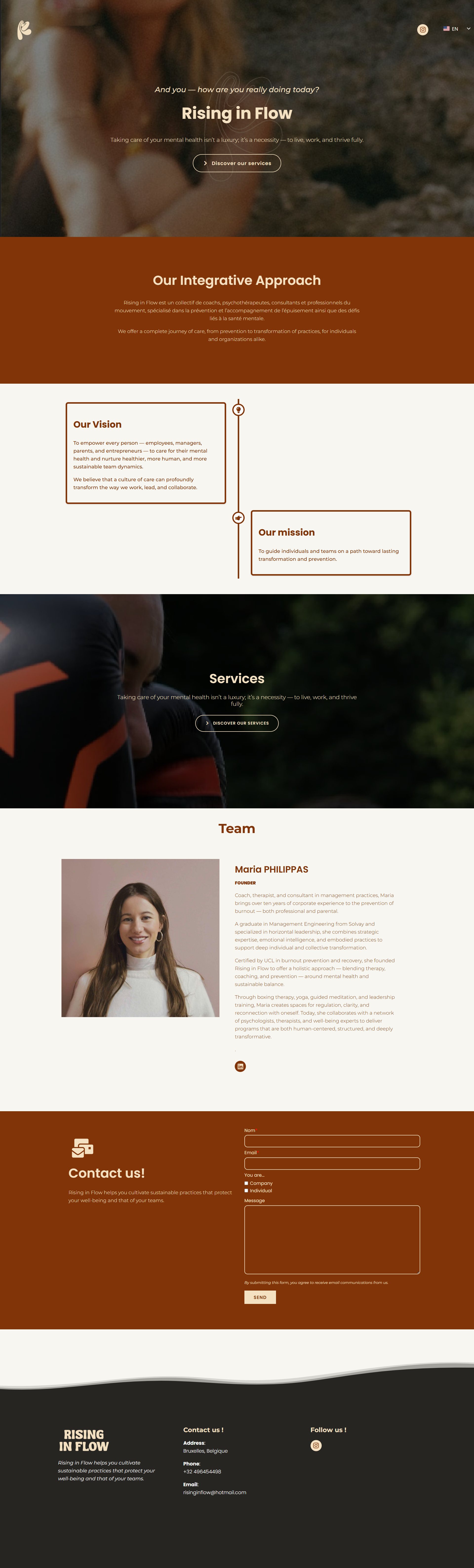 After image of Rising In Flow website